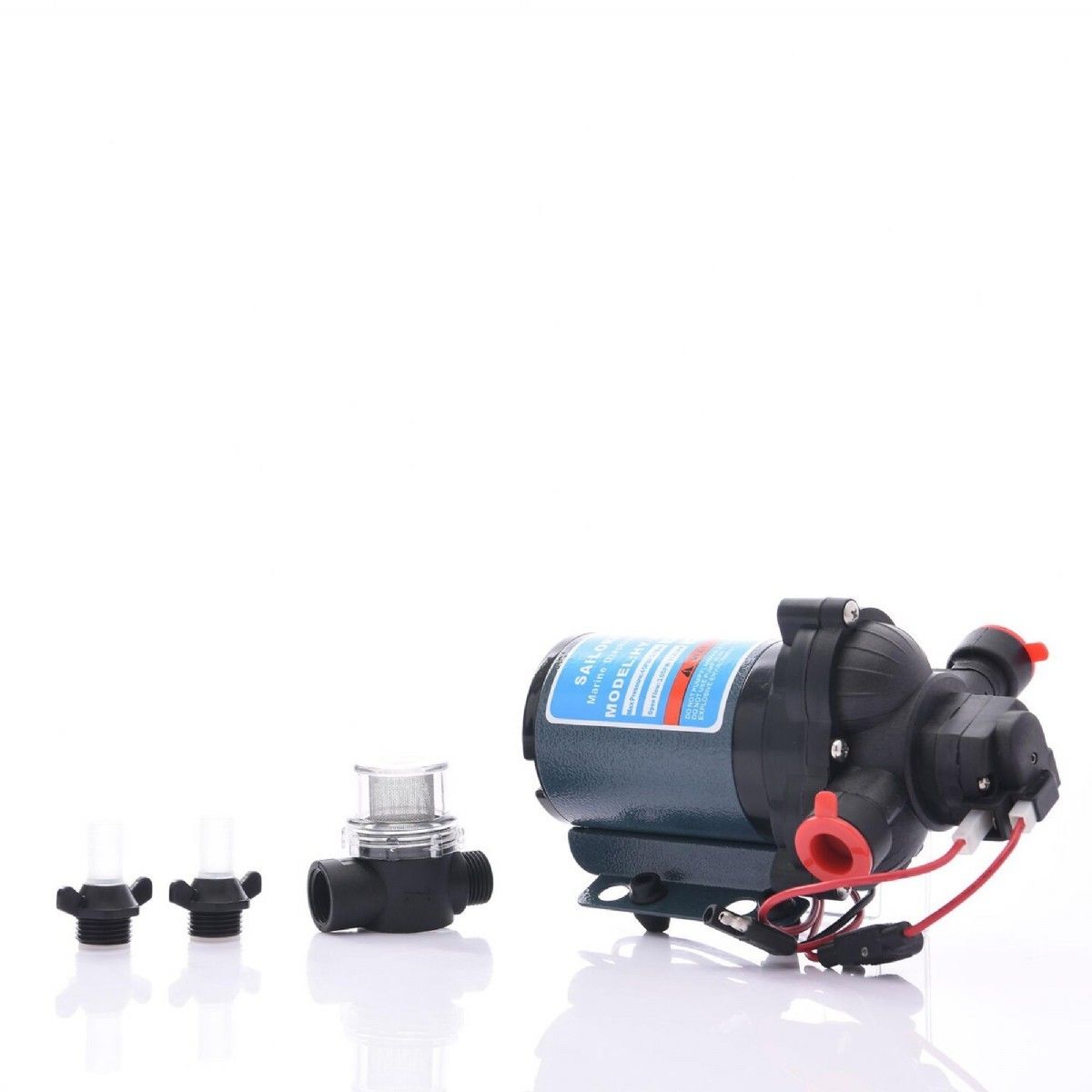 Sensation Hidrofor Su Pompası Diyafram 11.5L/DK 12V 45PSİÜrün diyaframlı pompadır. 11.5Lt/Dakika 12V 40psi(3.1bar) 8A Tekne, yat ve karavanlarda kullanılır.